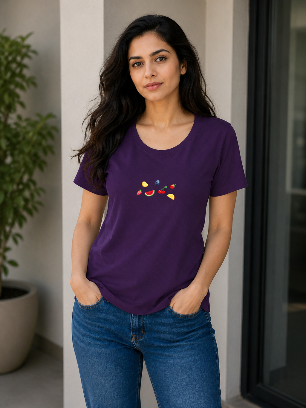 Women's Basic Short Sleeve Crew Neck T-Shirt