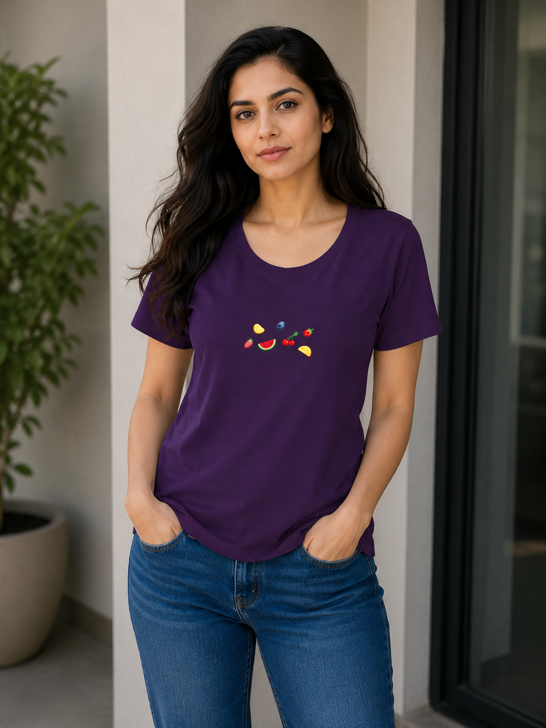 Women's Basic Short Sleeve Crew Neck T-Shirt