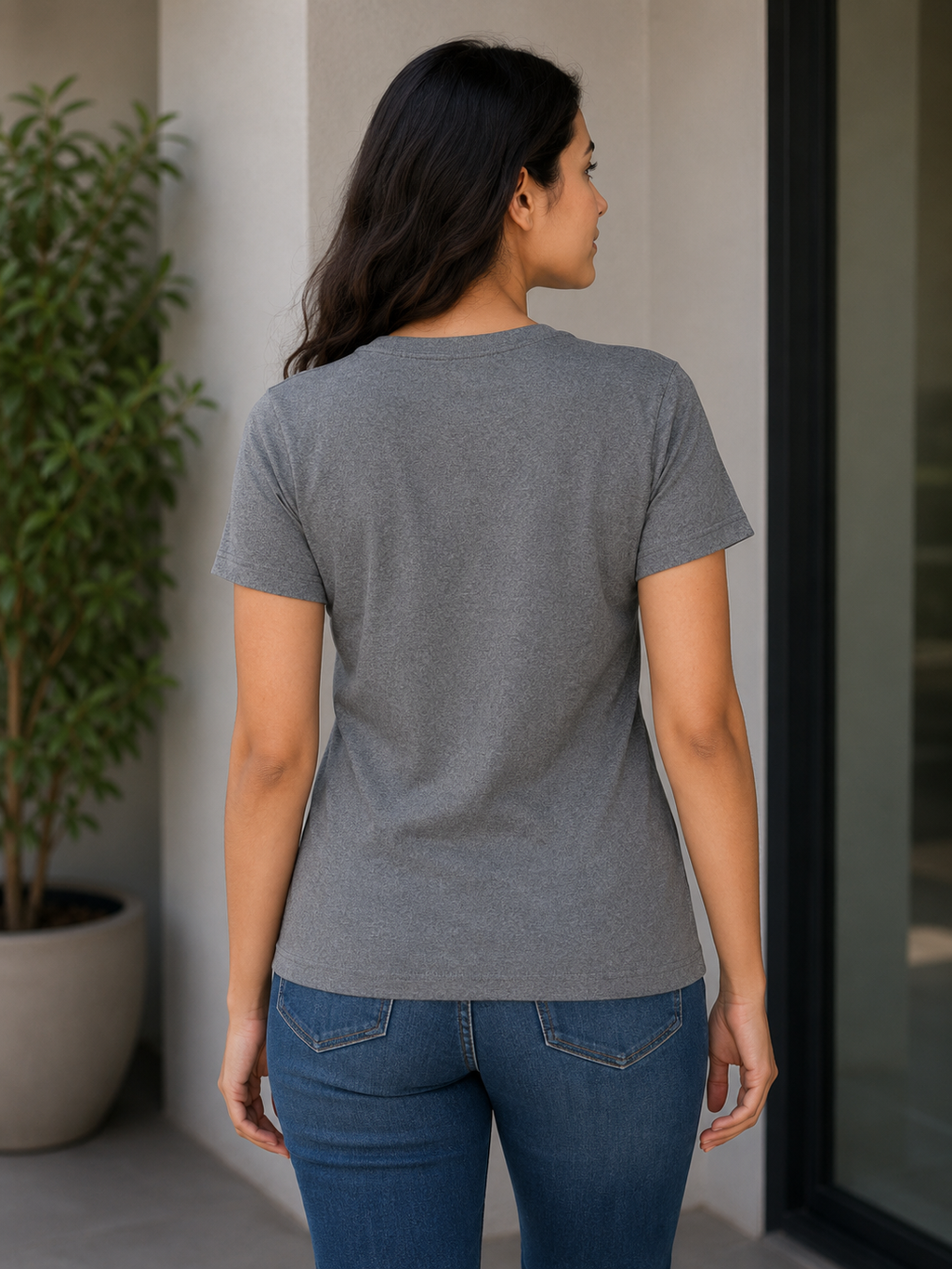 Women's Basic Short Sleeve Crew Neck T-Shirt