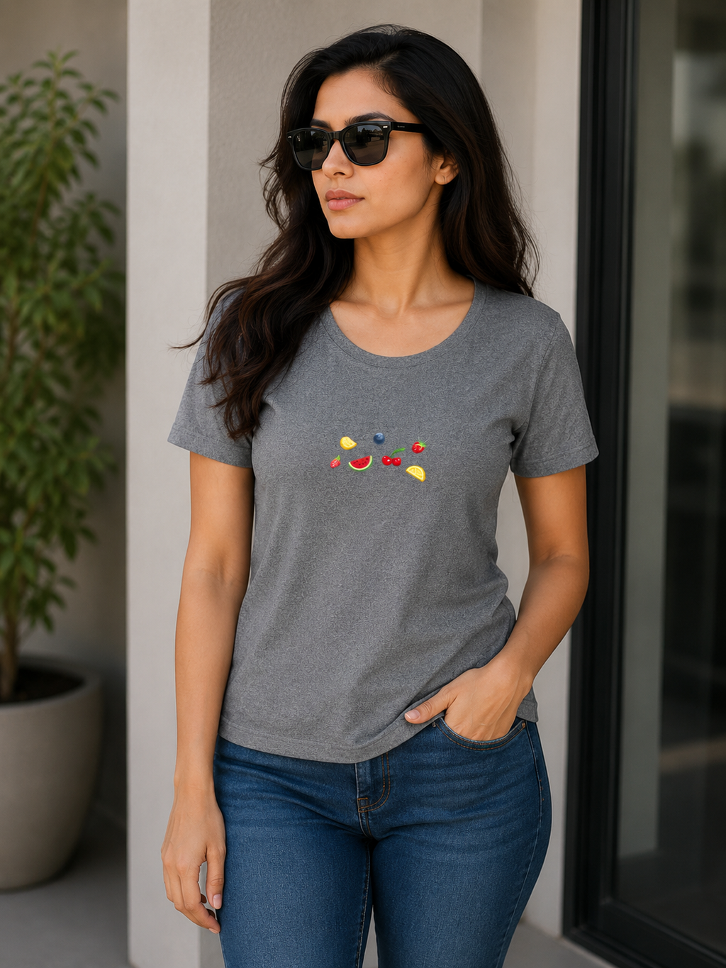 Women's Basic Short Sleeve Crew Neck T-Shirt