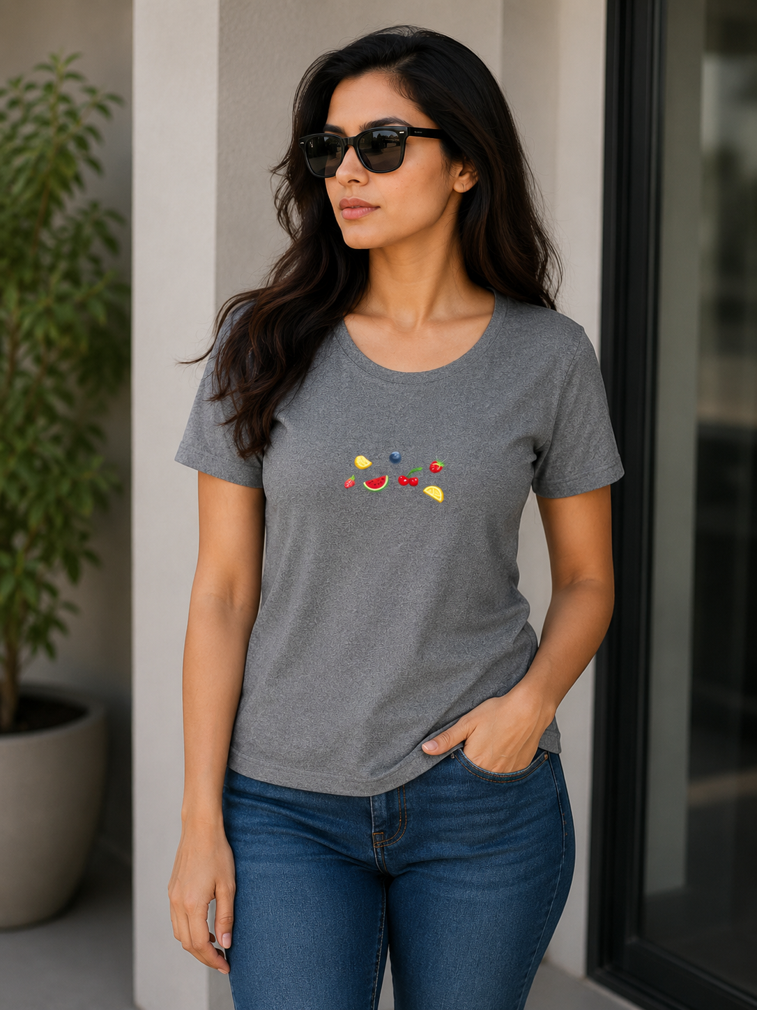 Women's Basic Short Sleeve Crew Neck T-Shirt
