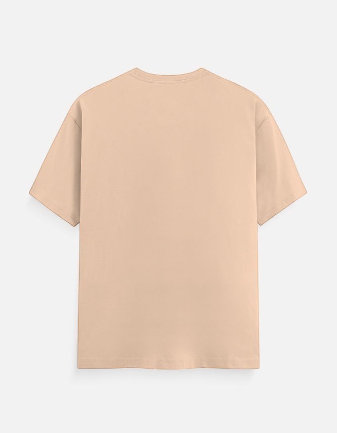 Fourthwave Unisex Classic Crew T-Shirt in light peach, 100% cotton, regular fit.