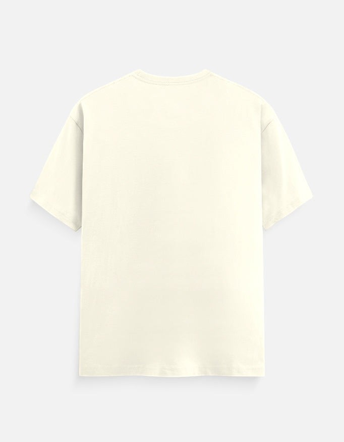 Fourthwave cream 100% cotton unisex classic crew t-shirt with regular fit and 180 GSM for lightweight comfort.