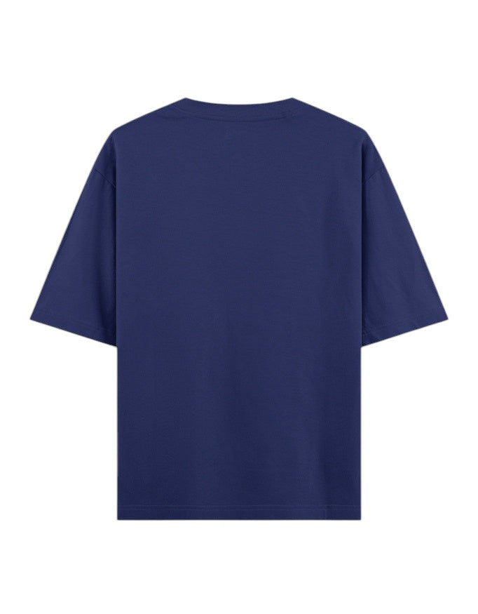 Fourthwave Unisex oversized classic t-shirt in navy blue, 100% cotton with 240 GSM heavyweight fabric.
