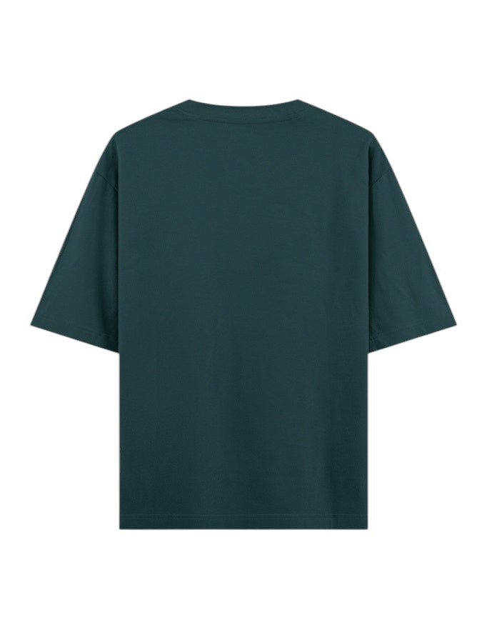 Fourthwave Unisex Oversized Classic T-Shirt in dark teal, 100% cotton with 240 GSM heavyweight fabric.