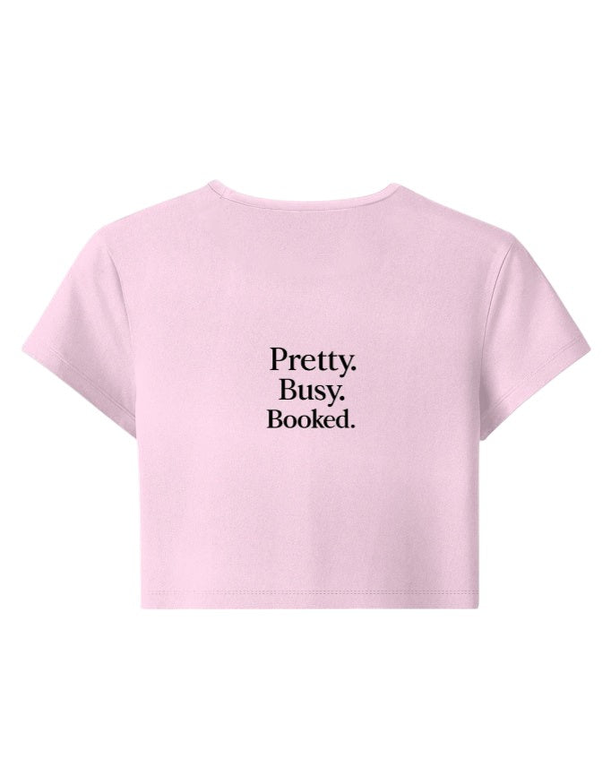 Fourthwave pink cropped baby tee with