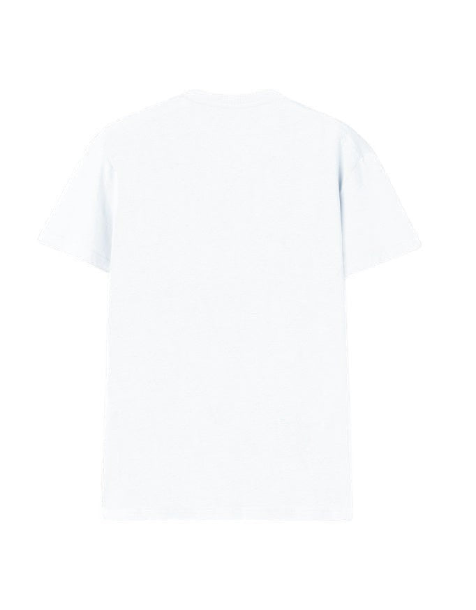 Fourthwave white 100% cotton unisex V-neck t-shirt with a clean neckline and smooth knit.