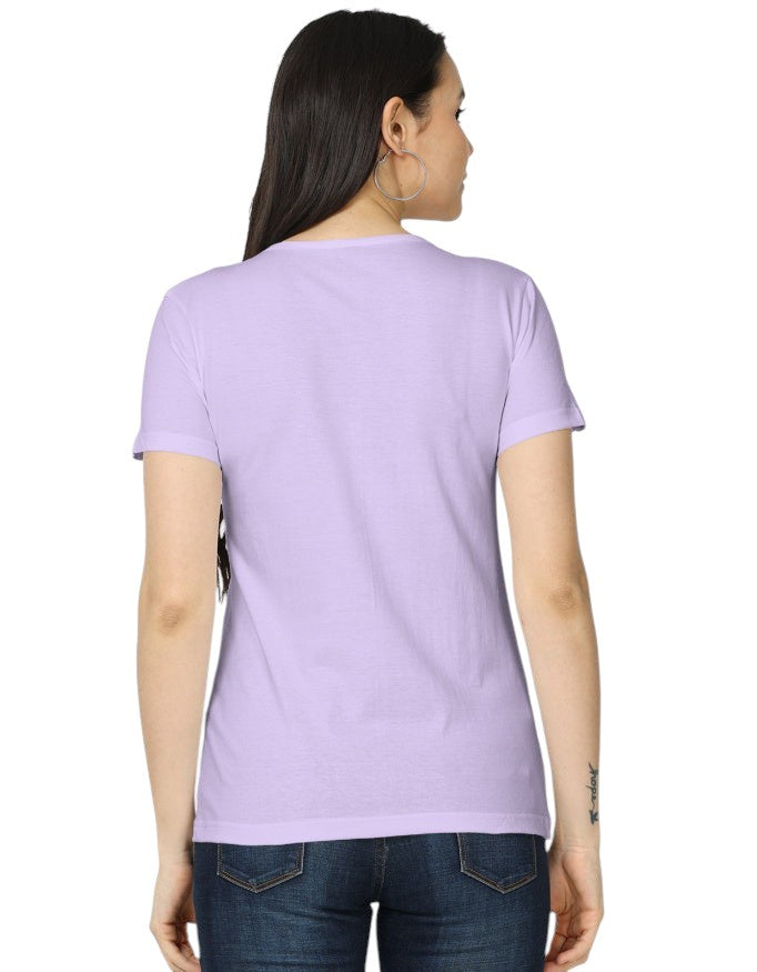 Fourthwave women's classic t-shirt in light purple, made from 100% cotton with a regular fit.